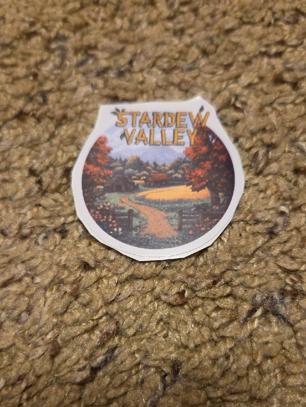 Stardew Valley Autumn Farm Sticker - Cozy Farm Game